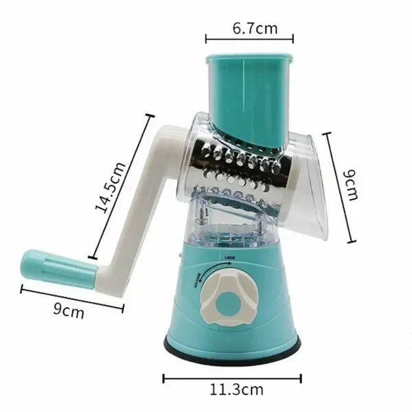3 in 1 Multifunctional Manual Rotary Cutter for Vegetable