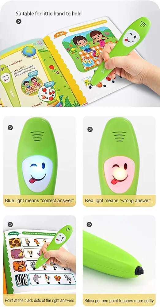 Kids Preschool Learning Book with Smart Talking Pen
