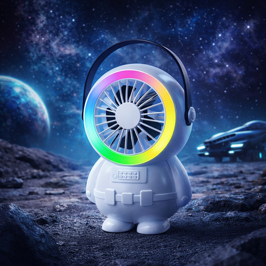 Astronaut Mini USB Fan with RGB Light