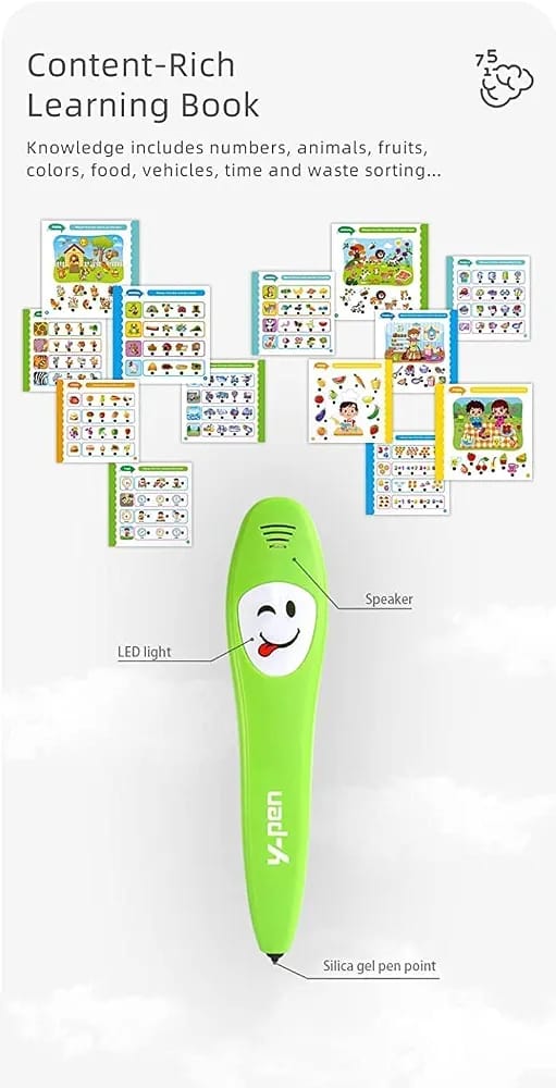 Kids Preschool Learning Book with Smart Talking Pen