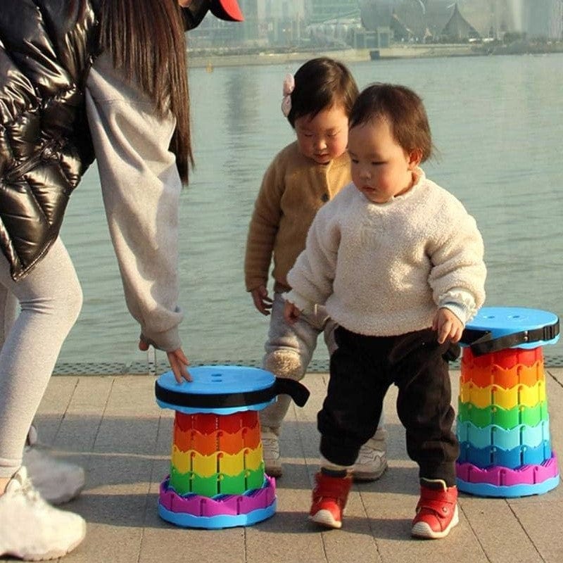 Super Heavy Duty vTelescopic Folding Stool